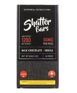 Indica Milk Chocolate Shatter Bar (Euphoria Extractions)